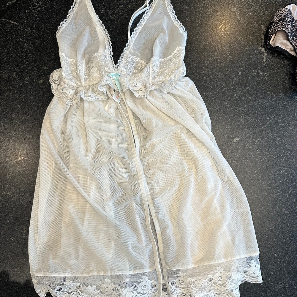 White Lingerie Chemise